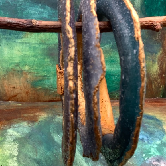 Sold Matana artisan sparkly statement bangles - Picture 3 of 7